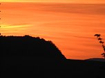 Abendrot, aufgenommen von der Stadtmauer (Foto: Peter Blei)