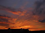 Abendhimmel &uuml;ber Nordhausen  (Foto: Bernd Thielbeer)