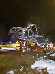Fahrzeugbrand in Clingen (Foto: Silvio Dietzel)