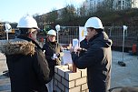 Grundsteinlegung f&uuml;r zwei neue Mehrfamilienh&auml;user in Nordhausen Nord (Foto: Angelo Glashagel)