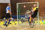 Auch der zweite Heimspieltag in der Radball-Oberliga der M&auml;nner in Nordhausen war f&uuml;r die gastgebende S&uuml;dharzgruppe mit Altstadt Nordhausen und den beiden Ilfelder Mannschaften nicht der erhoffte Befreiungsschlag. (Foto: Uwe Tittel)