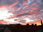 "Brennender" Himmel &uuml;ber Nordhausen (Foto: Michael M&uuml;ller)