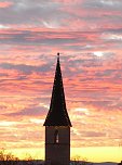 "Brennender" Himmel &uuml;ber Nordhausen (Foto: Michael M&uuml;ller)