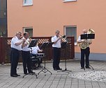 Pop Up Konzert des PMK im Seniorenwohnpark Sondershausen (Foto: Polizei)