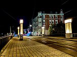 Das n&auml;chtliche Nordhausen (Foto: Peter Blei)