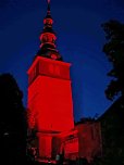 &Uuml;ber Bad Frankenhausen leuchtete es ROT (Foto: Licht produktiv)