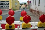 Aufatmen in Jecha, der Verkehr rollt wieder (Foto: Karl-Heinz Herrmann)