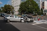Am Taschenberg krachte es heute morgen (Foto: S. Tetzel)