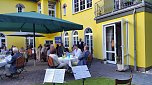 Die Nordh&auml;user Rotarier kamen in Kneiffs Garten nach langer Pause wieder zusammen (Foto: Rotary Club Nordhausen)