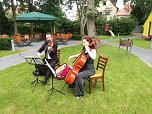 Die Nordh&auml;user Rotarier kamen in Kneiffs Garten nach langer Pause wieder zusammen (Foto: Rotary Club Nordhausen)