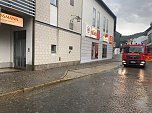 Viel Regen in kurzer Zeit: Feuerwehr im Einsatz (Foto: Silvio Dietzel)