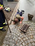 Viel Regen in kurzer Zeit: Feuerwehr im Einsatz (Foto: Silvio Dietzel)