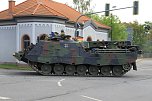 Panzer verlegt - Stau auf Autobahn (Foto: Silvio Dietzel) Panzer verlegt - Stau auf Autobahn (Foto: Silvio Dietzel)