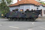 Panzer verlegt - Stau auf Autobahn (Foto: Silvio Dietzel) Panzer verlegt - Stau auf Autobahn (Foto: Silvio Dietzel)