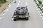 Panzer verlegt - Stau auf Autobahn (Foto: Silvio Dietzel) Panzer verlegt - Stau auf Autobahn (Foto: Silvio Dietzel)