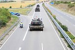 Panzer verlegt - Stau auf Autobahn (Foto: Silvio Dietzel) Panzer verlegt - Stau auf Autobahn (Foto: Silvio Dietzel)