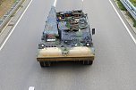 Panzer verlegt - Stau auf Autobahn (Foto: Silvio Dietzel) Panzer verlegt - Stau auf Autobahn (Foto: Silvio Dietzel)