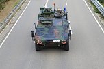 Panzer verlegt - Stau auf Autobahn (Foto: Silvio Dietzel) Panzer verlegt - Stau auf Autobahn (Foto: Silvio Dietzel)