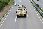 Panzer verlegt - Stau auf Autobahn (Foto: Silvio Dietzel) Panzer verlegt - Stau auf Autobahn (Foto: Silvio Dietzel)