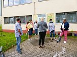 Spende f&uuml;r das Behindertenfahrzeug (Foto: Dorothea Kieper)