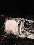 Gartenlaubenbrand in Ro&szlig;leben (Foto: FFW Ro&szlig;leben, Voigt, Fellendorf    )
