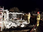 Gartenlaubenbrand in Ro&szlig;leben (Foto: FFW Ro&szlig;leben, Voigt, Fellendorf    )