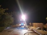 Gartenlaubenbrand in Ro&szlig;leben (Foto: FFW Ro&szlig;leben, Voigt, Fellendorf    )