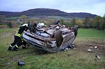 Auto &uuml;berschlug sich (Foto: S. Dietzel)