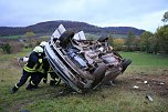 Auto &uuml;berschlug sich (Foto: S. Dietzel)