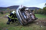 Auto &uuml;berschlug sich (Foto: S. Dietzel)