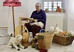Kunstwerke aus Filz von Gabriele Hoffmann im Regionalmuseum Bad Frankenhausen (Foto: Eva Maria Wiegand)