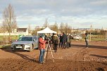 Spatenstich auf der Darre f&uuml;r Wasserstofftankstellen-Werk (Foto: oas)