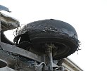 Reifenplatzer führt zu Unfall (Foto: S. Dietzel) Reifenplatzer führt zu Unfall (Foto: S. Dietzel)