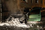 Mutmaßliche Brandanschläge gestern nacht in Sonderhausen (Foto: S.Dietzel) Mutmaßliche Brandanschläge gestern nacht in Sonderhausen (Foto: S.Dietzel)