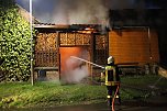 Garagenbrand in Feldengel (Foto: S. Dietzel)