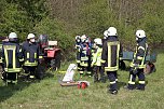 Gespann &uuml;berschlug sich in der Goldenen Aue (Foto: S. Dietzel)