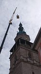Bauarbeiten am Turm der Marktkirche in Bad Langensalza (Foto: M.Fromm)