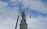 Bauarbeiten am Turm der Marktkirche in Bad Langensalza (Foto: M.Fromm)