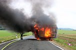 Wohnmobil steht in Flammen (Foto: Feuerwehr Heiligenstadt) Wohnmobil steht in Flammen (Foto: Feuerwehr Heiligenstadt)