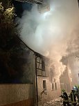 Wohnhausbrand in Seega (Foto: Feuerwehr Kyffh&auml;userland)