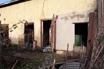 Abgebrannte Lauben in Greu&szlig;en (Foto: S. Dietzel)