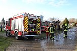 Abgebrannte Lauben in Greu&szlig;en (Foto: S. Dietzel)