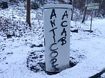 Blitzerkasten in Ilfeld wurde beschmiert (Foto: S.Dietzel)