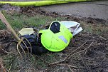 Strohballenbrand in Niedertopfstedt (Foto: S.Dietzel)