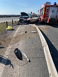 Unfall auf der A38 (Foto: S. Dietzel)