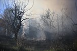 Laubenbrand in Sondershausen (Foto: Silvio Dietzel)