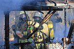 Laubenbrand in Sondershausen (Foto: Silvio Dietzel)