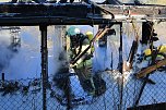 Laubenbrand in Sondershausen (Foto: Silvio Dietzel)