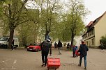 B&uuml;cherflohmarkt auf dem Blasii-Kirchplatz (Foto: agl)