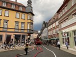 Feuerwehr&uuml;bung in der Bad Langensalzaer Altstadt (Foto: oas)